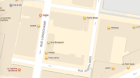 Plan d'accès et stationnement dans le quartier du Carré d'Or à Nice